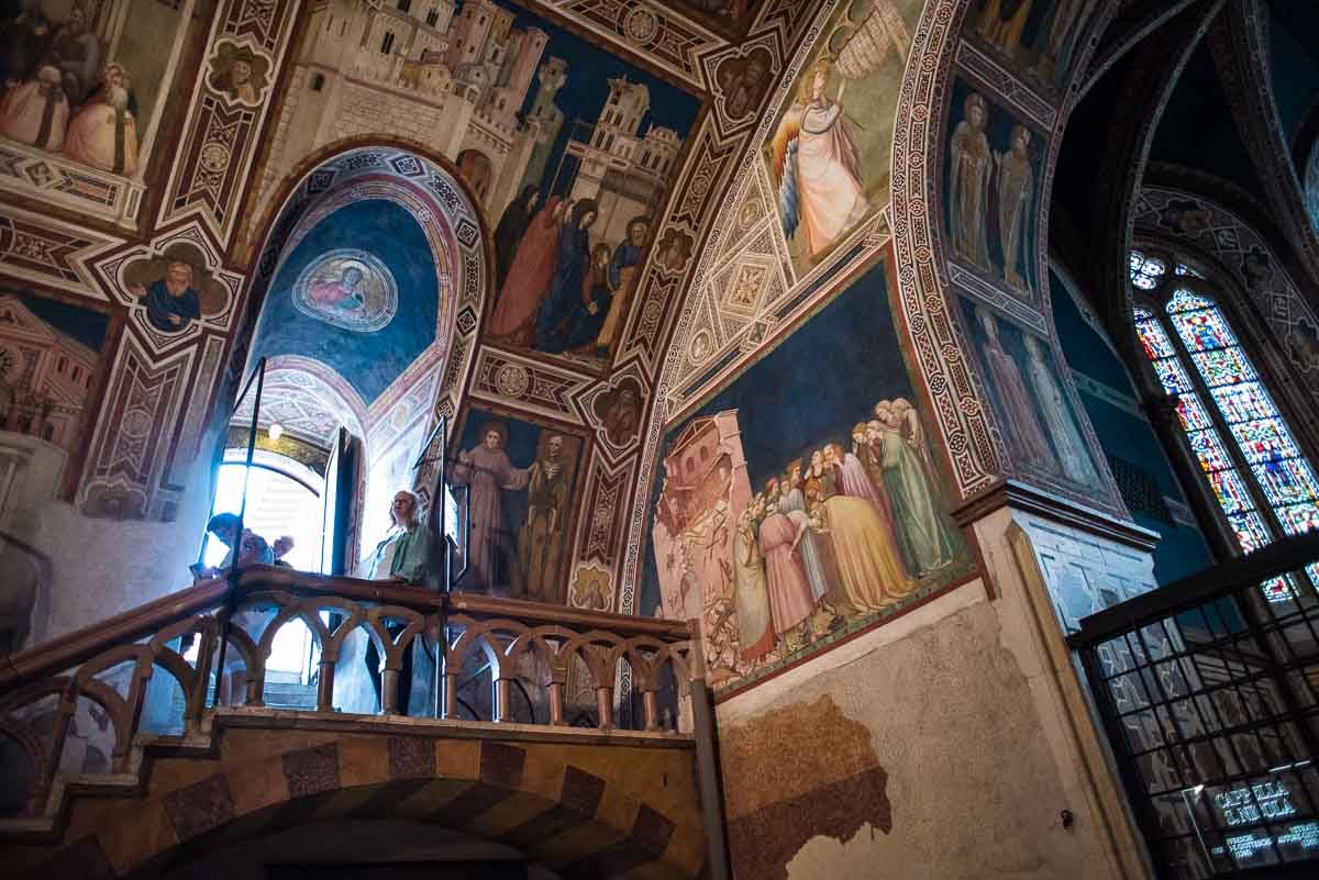 Assisi Lower basilica saint francis entrance Giotto
