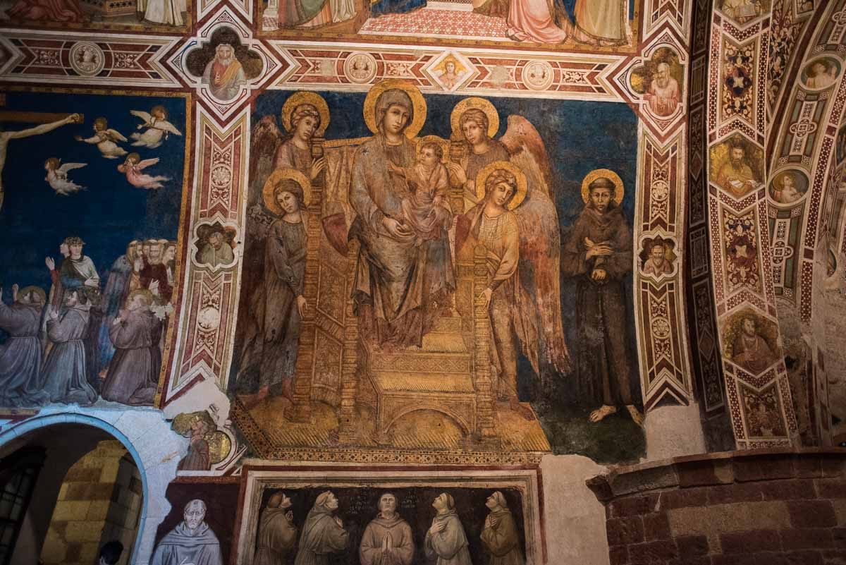 Assisi Lower basilica saint francis cimabue fresco