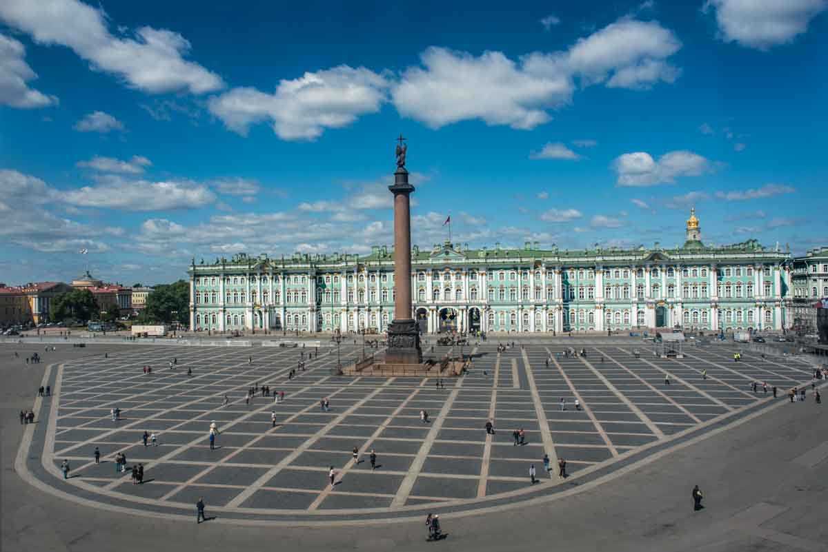 outside hermitage saint petersburg russia