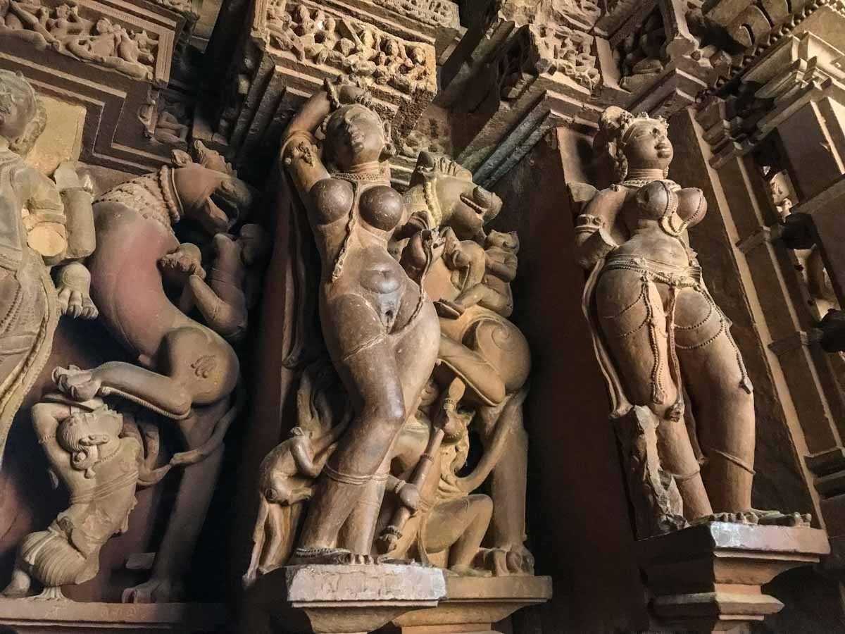 Khajuraho erotic sculptures