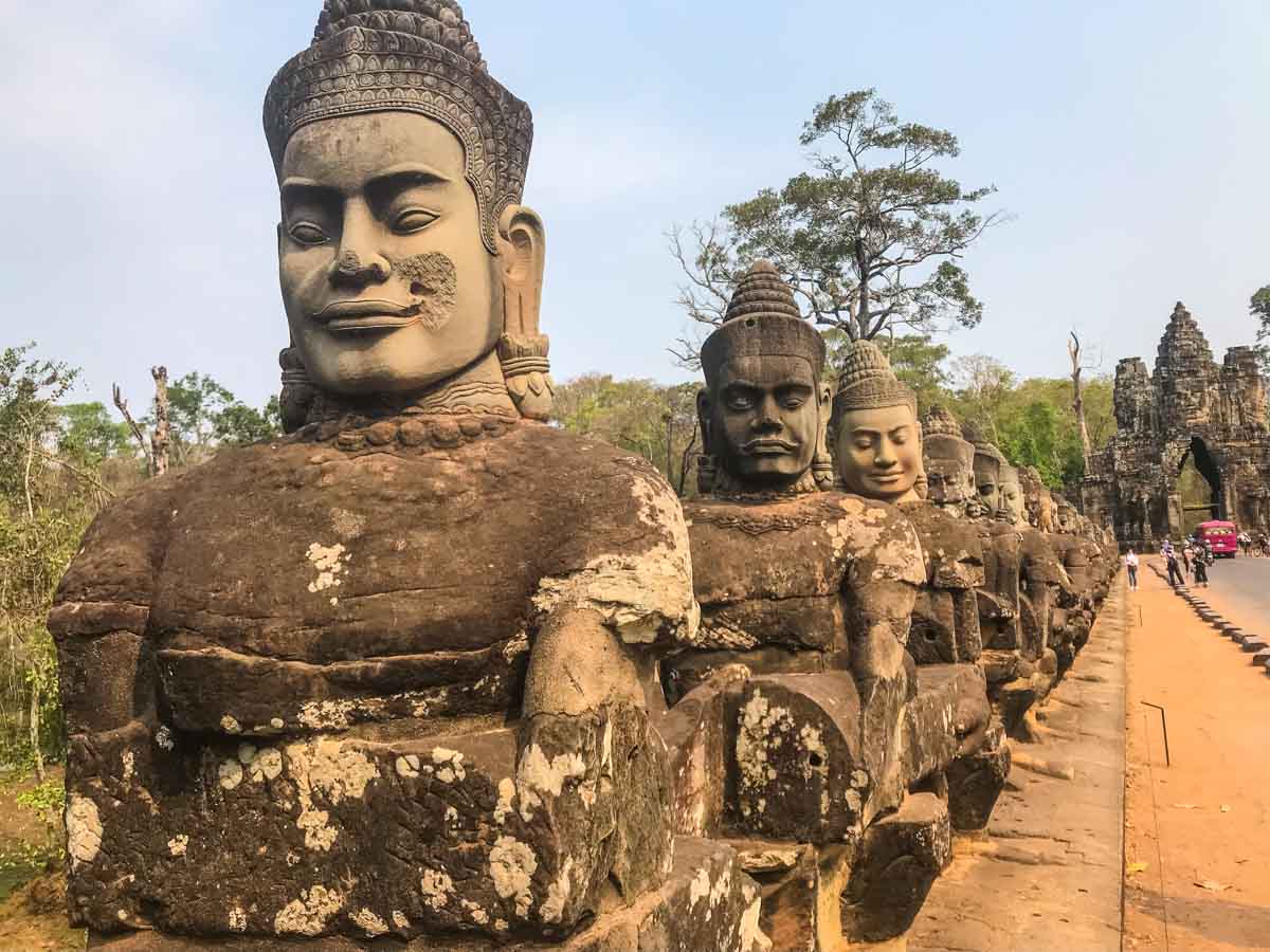 Moats and Bridges Angkor Wat Siem Reap Cambodia