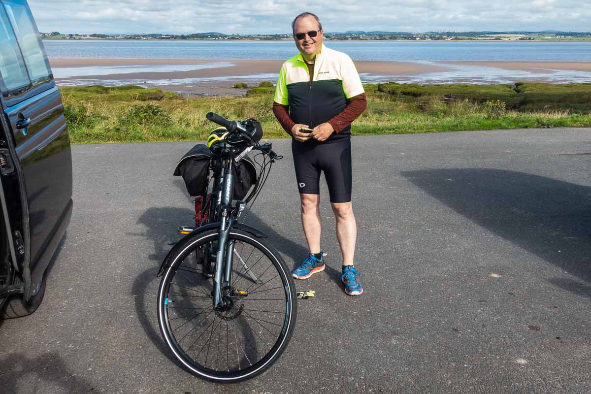 solo travel cycling england hadrians wall start