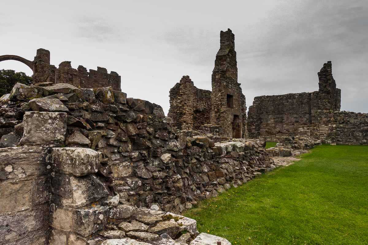 cycling england holy island abbey