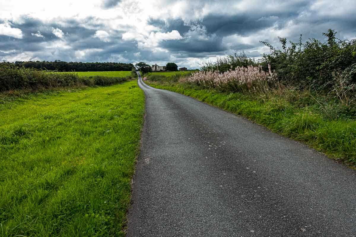 england cycling hadrians wall ominous sky