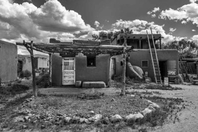 Taos Pueblo, New Mexico, Black and White