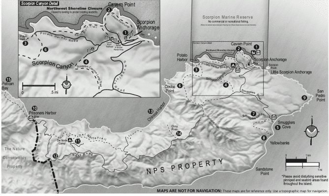 hiking map Santa Cruz