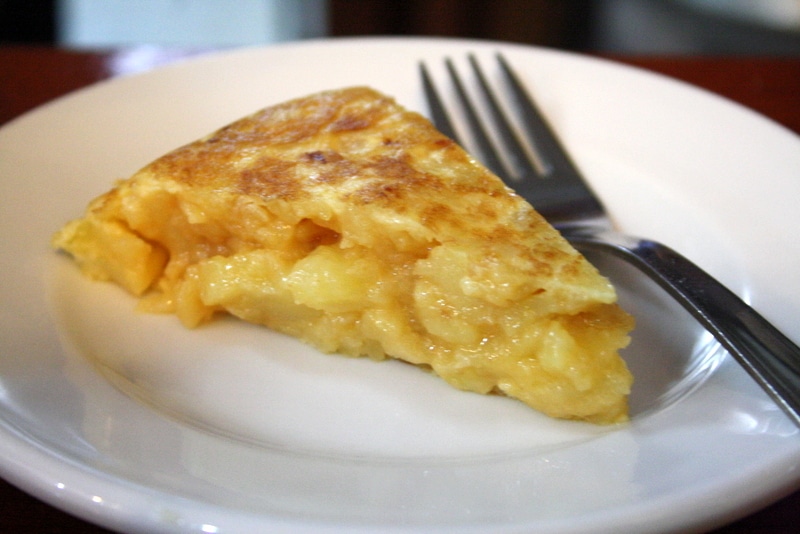 Spanish cuisine omelet 