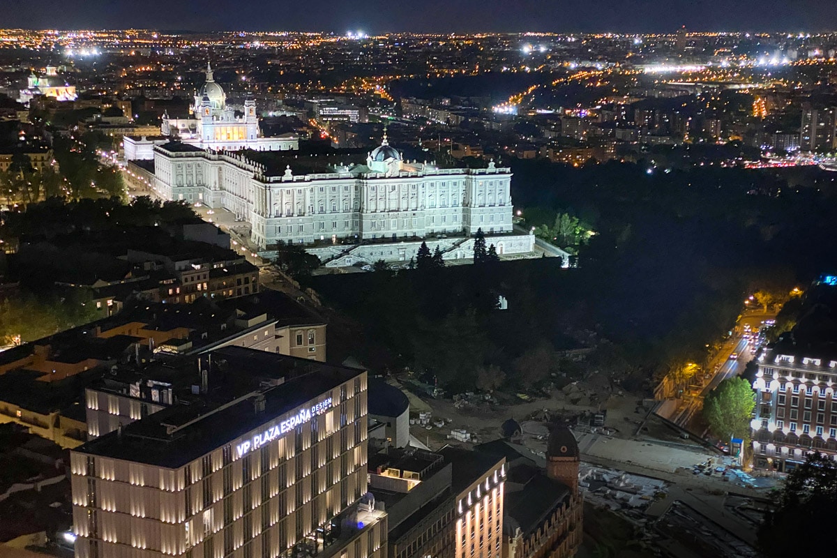 spain madrid night view