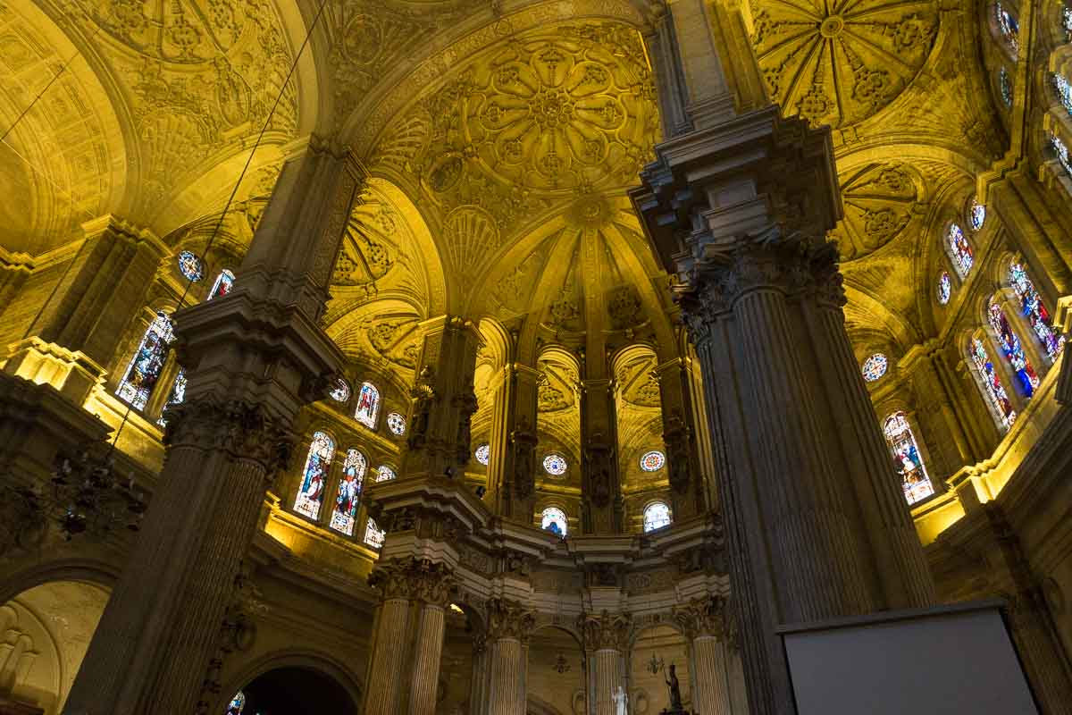 malaga cathedral ceiling-2