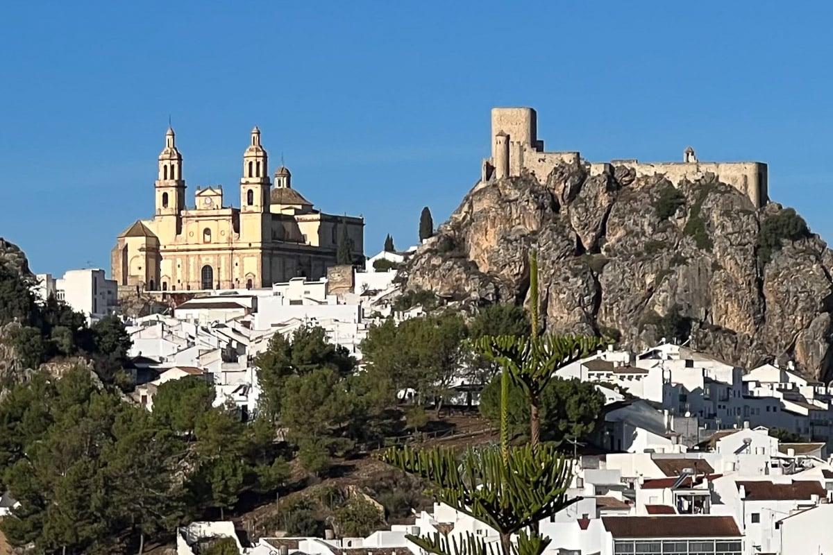 Road trip Andalucia with rental car. Olvera, Cadiz