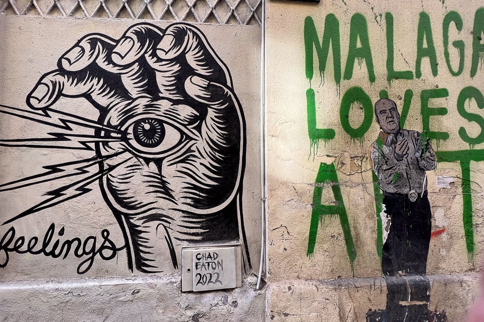 Malaga neighborhoods Soho street art