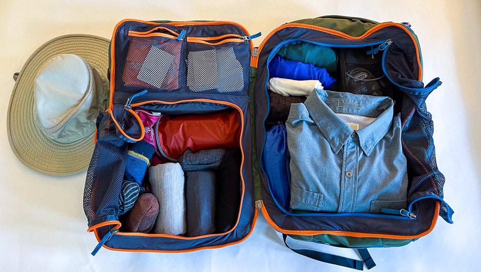 packing list ultra light bag