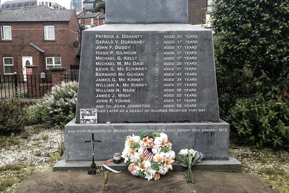 ireland derry bloody sunday memorial