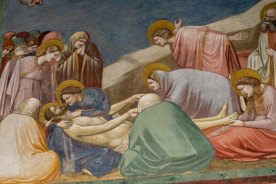 italy padua scrovegni chapel lamentation of Christ