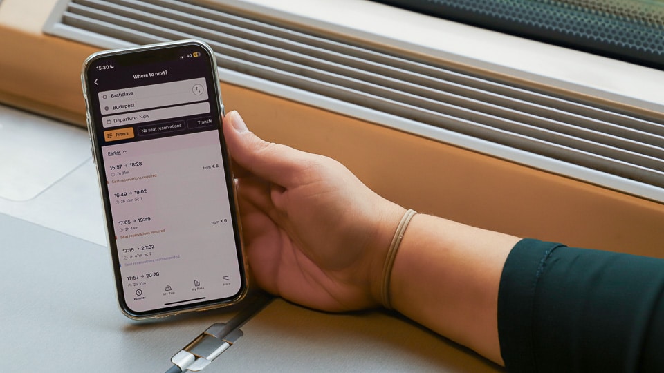 Rail Planner app for Eurail Global Pass train travel in Europe 