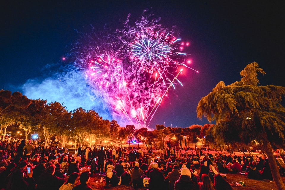 spain madrid san isidro fireworks