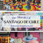 Murals in Bellavista neighborhood of Santiago Chile