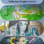 Murals in the Bellavista neighborhood of Santiago Chile.