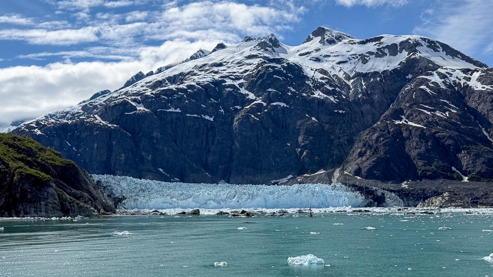 Margerie Glacier calving into Tarr Inlet, Glacier Bay National Park, Alaska