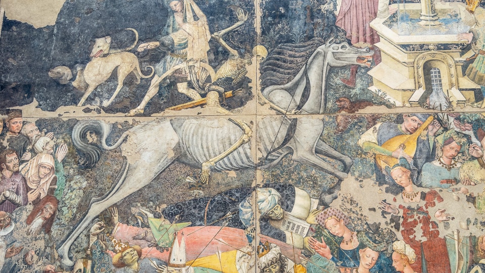 Triumph of Death (detail) in Palazzo Abatellis